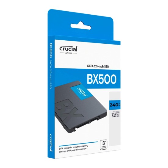 Crucial Internal SSD 240GB SATA (BX500) | Mega Jaipur